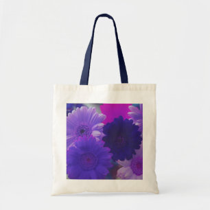 Purple Gerbera Daisy Flowers Art Tote Bags