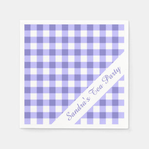 Purple Gingham Napkin