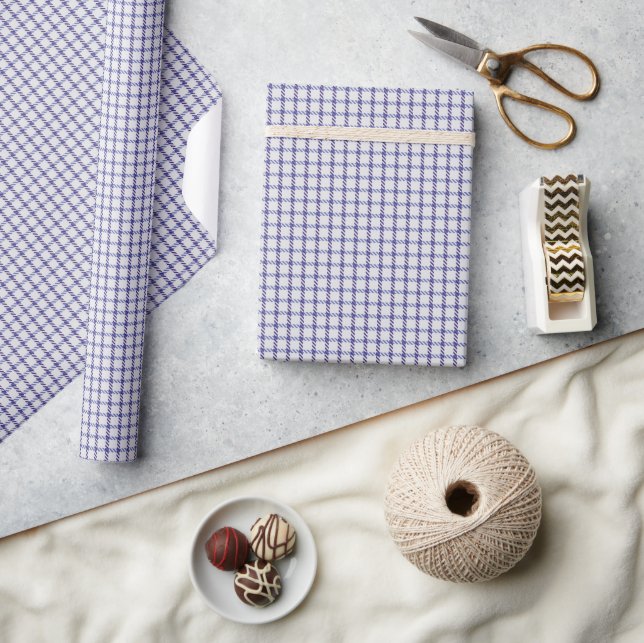 Purple Gingham Wrapping Paper (Crafts)