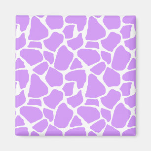 Purple Giraffe Pattern Magnet