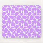 Purple Giraffe Print Mousepad<br><div class="desc">Giraffe print custom mouse pad</div>