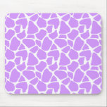 Purple Giraffe Print Mousepad<br><div class="desc">Giraffe print custom mouse pad</div>