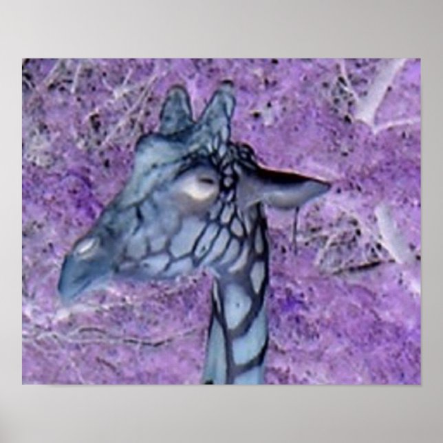 Purple Giraffes Poster (Front)