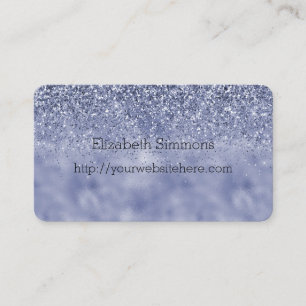 Purple Glam Glitz Glitter Business Card