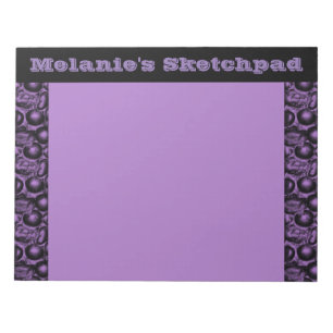 Purple Glam Pebbled Sketch Pad