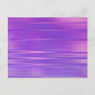 Purple Glitch Art Vaporwave Aesthetic Horizontal Postcard