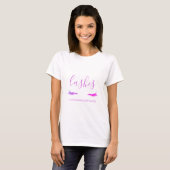 Purple Glitter and Sparkle Eyelash Extension T-Shirt (Front Full)