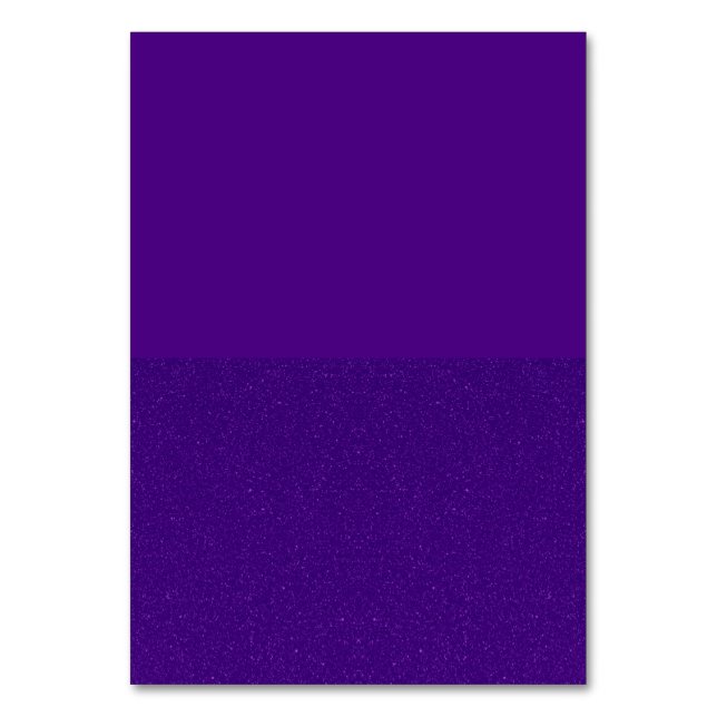 Purple Glitter Bottom Table Card – Customisable (Front)