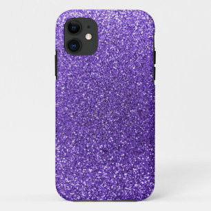 Purple glitter iPhone 11 case