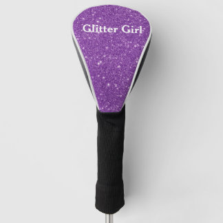 Purple Glitter Girl Show Your Glamours Sparkle Golf Head Cover