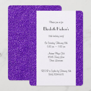 Purple Glitter, Glitter Background, Birthday Invitation