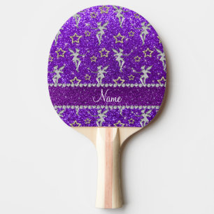 purple glitter hearts and dots stripe6.png ping pong paddle