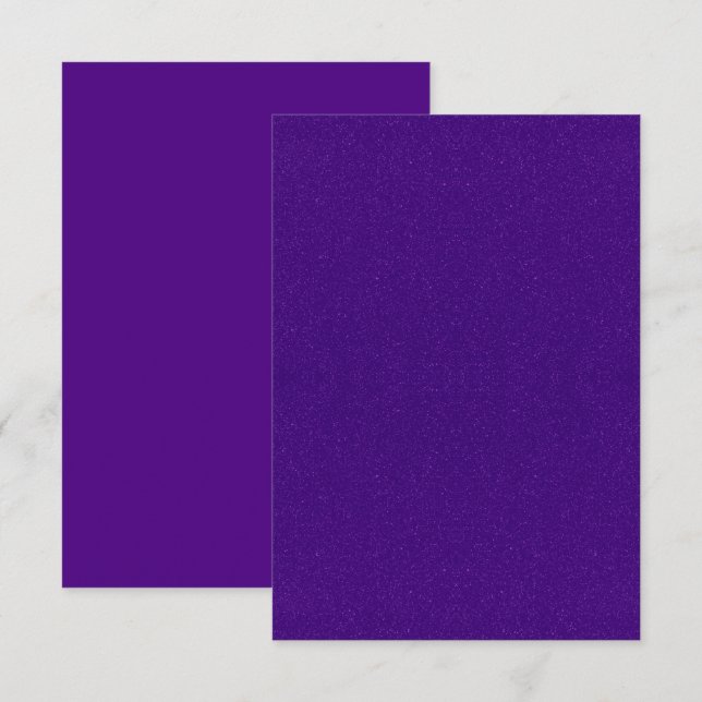 Purple Glitter Invitation Suite – Customisable (Front/Back)