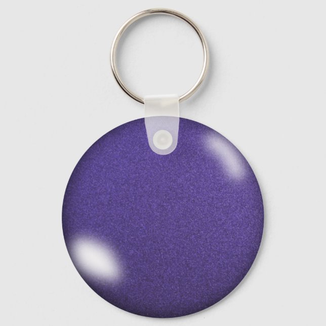 Purple Glitter Keychain (Front)