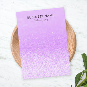 Purple Glitter Lights Earring Jewellery Display Business Card