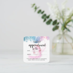 Purple Glitter Luxury Drip Salon  Appointment Card