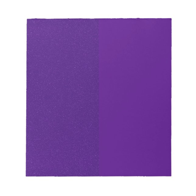 Purple Glitter & Matte Dual-Tone Notepad (Custom) (Front)