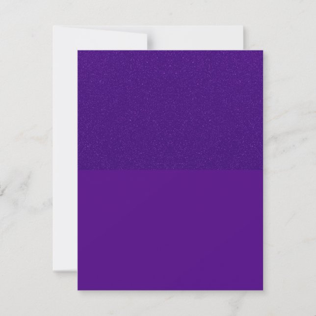 Purple Glitter–Matte Split Flat Cards – Customise (Front)