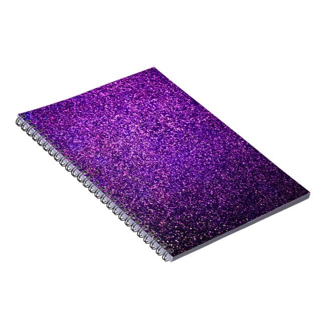 purple glitter notebook (Right Side)