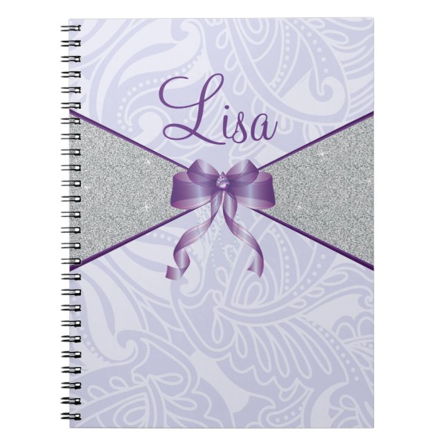 Purple Glitter Notebook (Front)