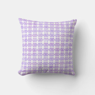 Purple Glitter Overlap Diamond Pattern Cushion