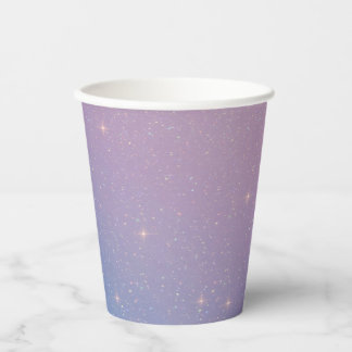 Purple Glitter Paper cup