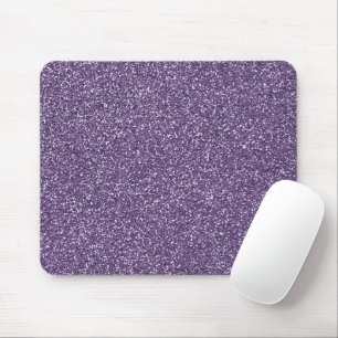 Purple Glitter Pattern Mouse Pad