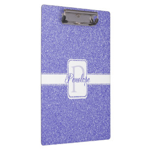 Purple Glitter Personalised Clipboard