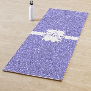 Purple Glitter Personalised Yoga Mat