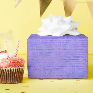 Purple Glitter Ribbon Design Wrapping Paper