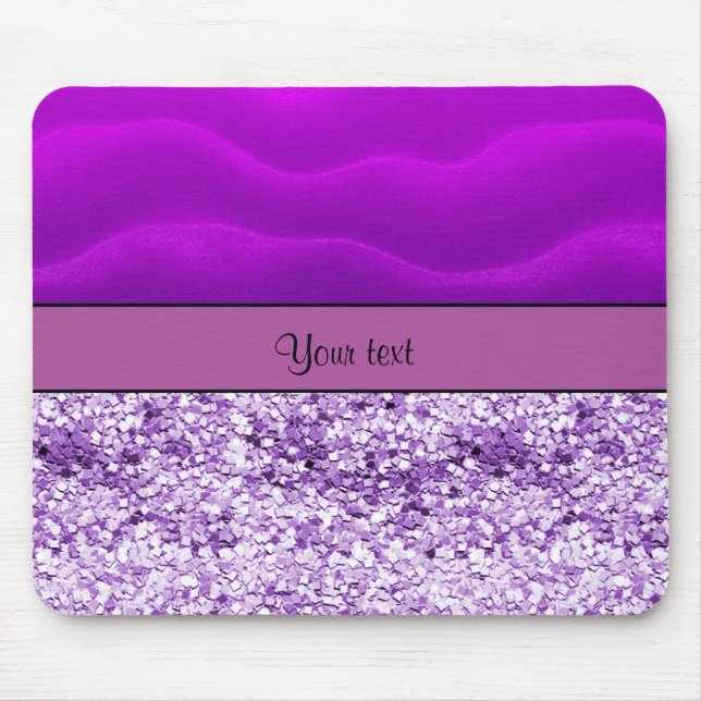 Purple Glitter & Sand Mouse Pad (Front)