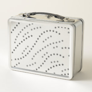 Purple glitter sparkle add your logo details here  metal lunch box