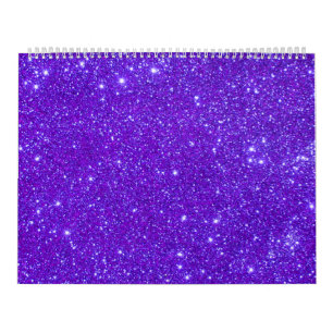 Purple Glitter Sparkle Custom Design Calendar