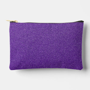 Purple Glitter, Sparkle, Glitter Background Accessory Pouch