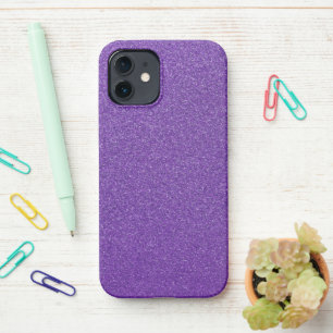Purple Glitter, Sparkle, Glitter Background iPhone 12 Case