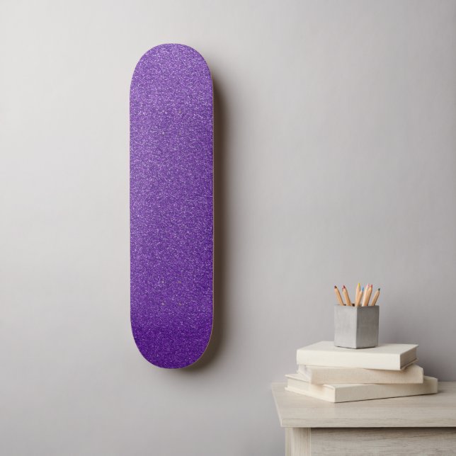 Purple Glitter, Sparkle, Glitter Background Skateboard (Wall Art)