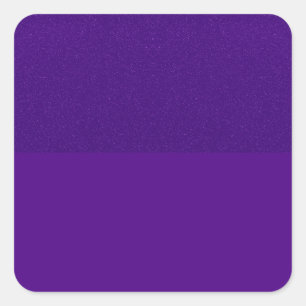 Purple Glitter‑Top Square Sticker – Customisable