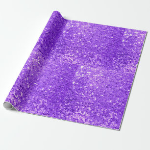 purple glitter wrapping paper