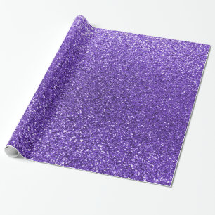 Purple glitter wrapping paper