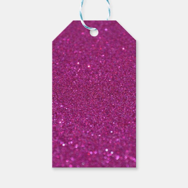 Purple Glittery Gift Tags (Front)
