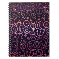 Purple Glittery Planetary Universe Space Planets