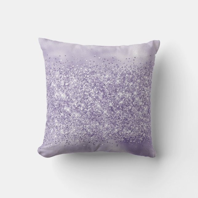 Purple Glitzy Glitter         Cushion (Front)