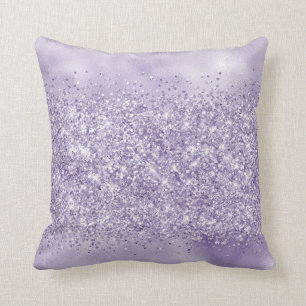 Purple Glitzy Glitter Cushion
