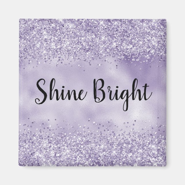 Purple Glitzy Glitter            Magnet (Front)