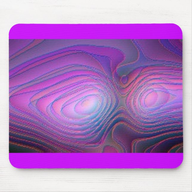 Purple Glow Mouse Pad (Front)