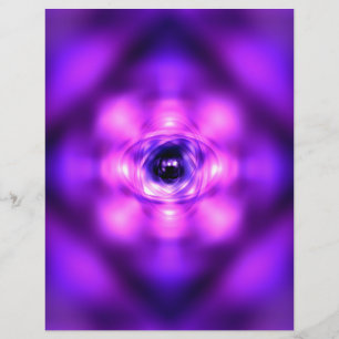 Purple glowing atom