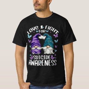 Purple Gnome With Cute Butterfly Pattern Suicide A T-Shirt