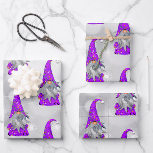 Purple Gnome   Wrapping Paper Sheet