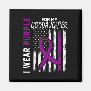 Purple Goddaughter Pancreatic Cancer Awareness Ame Magnet