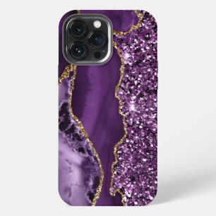 PURPLE & GOLD AGATE PATTERN iPhone 13 PRO MAX CASE
